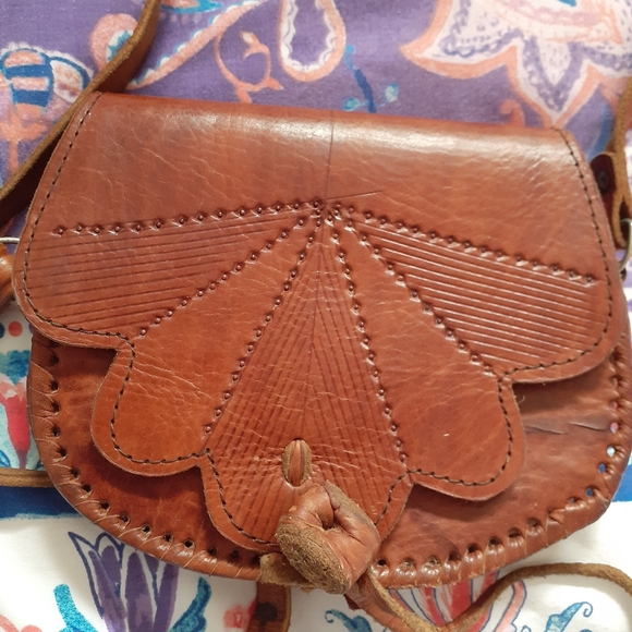 VINTAGE LEATHER Cross body bag - Picture 4 of 4